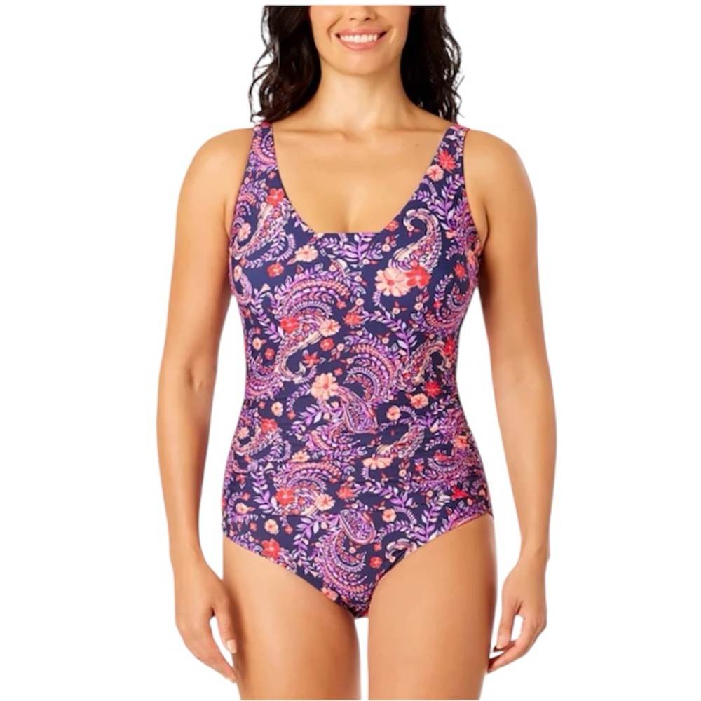 Lands' End Ladies' Swimsuit / black and white in XXL and Small in multi color - Picture 3 of 7